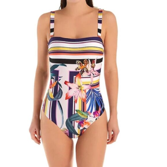 New. Trina Turk floral swimsuit….size 6 - Picture 4 of 16